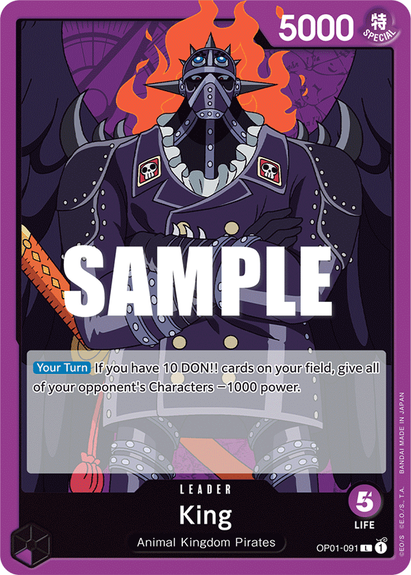 King (091) OP01-091 One Piece card