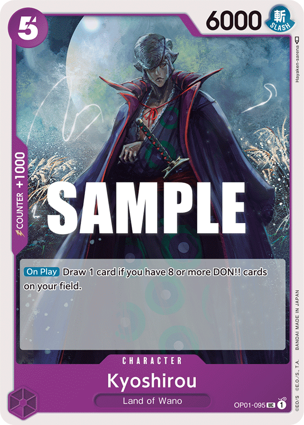 Kyoshirou OP01-095 One Piece card