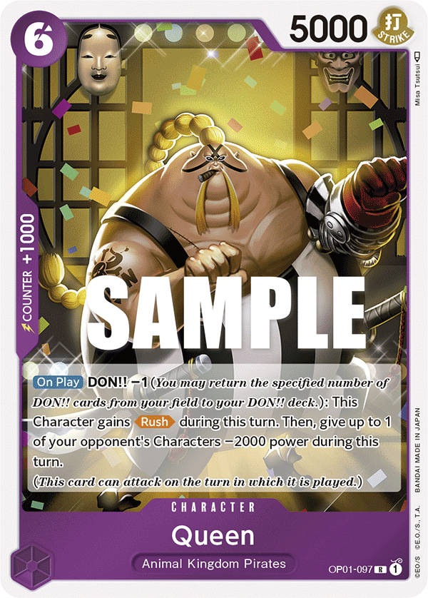 Queen OP01-097 One Piece card