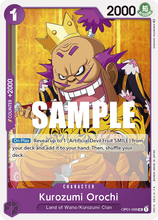 Kurozumi Orochi OP01-098 One Piece card