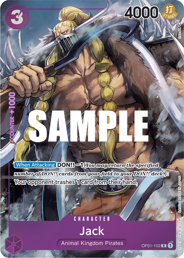 Jack (Parallel) OP01-102 One Piece card