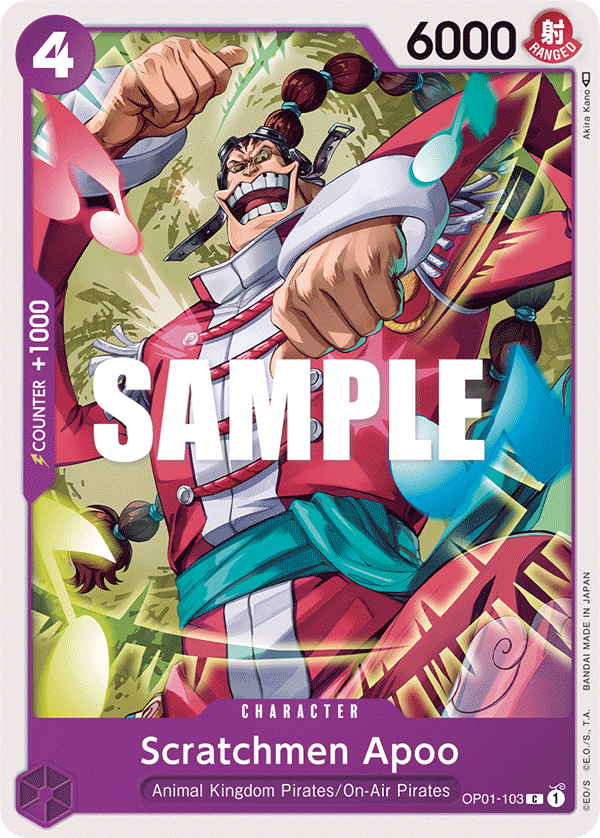 Scratchmen Apoo OP01-103 One Piece card