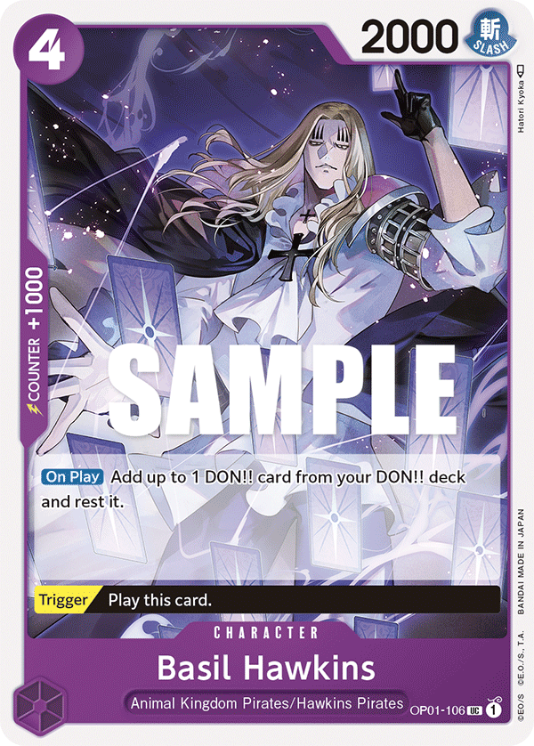 Basil Hawkins OP01-106 One Piece card