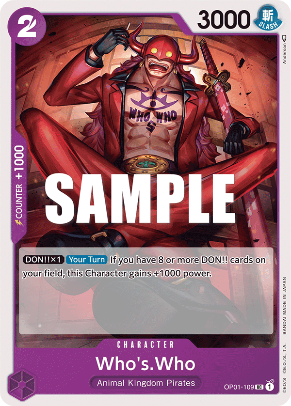 Who's.Who OP01-109 One Piece card