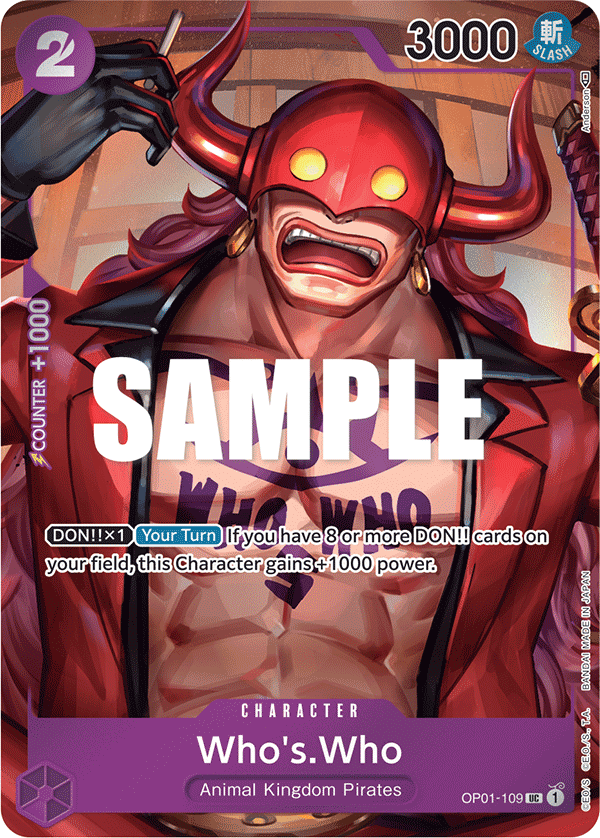 Who's.Who (Box Topper) OP01-109 One Piece card