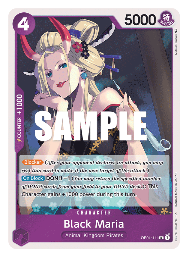 Black Maria OP01-111 One Piece card