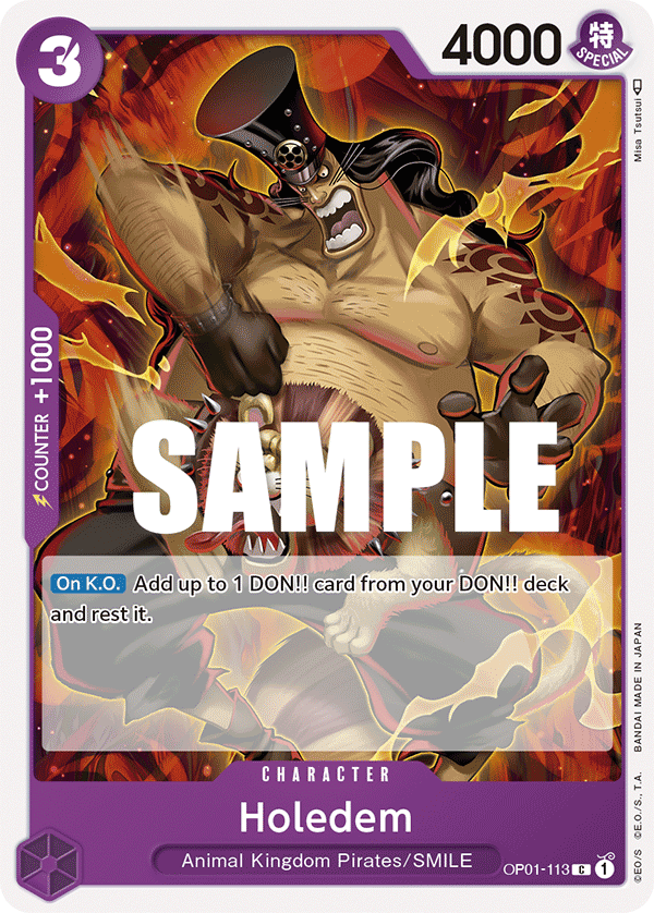 Holedem OP01-113 One Piece card