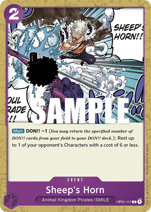 Sheep's Horn OP01-117 One Piece card