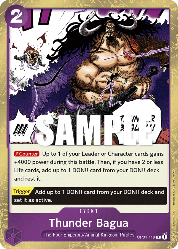 Thunder Bagua OP01-119 One Piece card