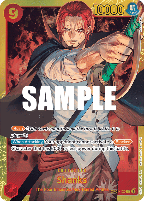 Shanks OP01-120 One Piece card