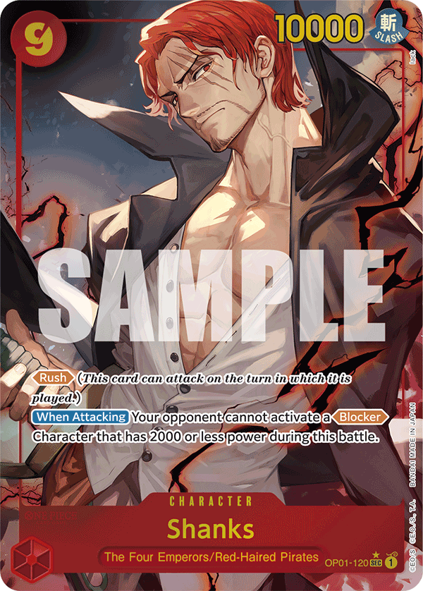 Shanks (OP01-120) (Alternate Art) OP01-120 One Piece card