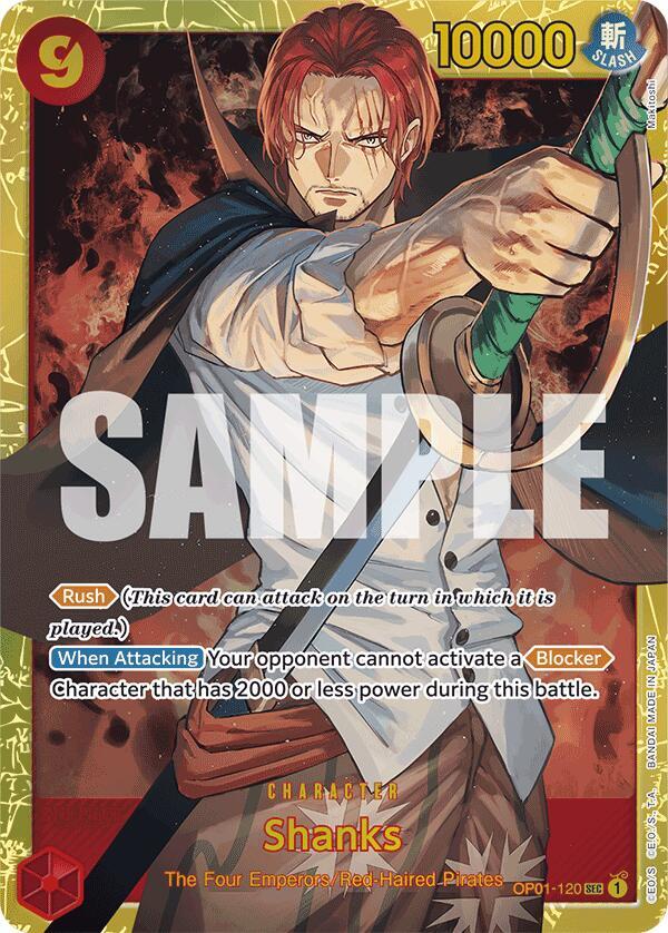 Shanks (OP01-120) (Reprint) OP01-120 One Piece card