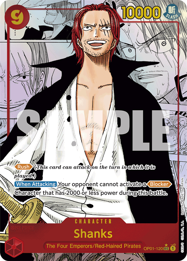 Shanks (Manga) OP01-120 One Piece card