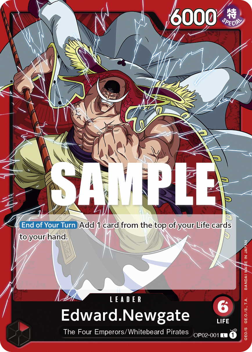 Edward.Newgate (001) OP02-001 One Piece card