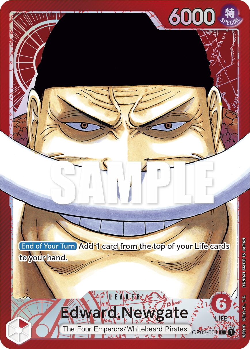 Edward.Newgate (001) (Alternate Art) OP02-001 One Piece card