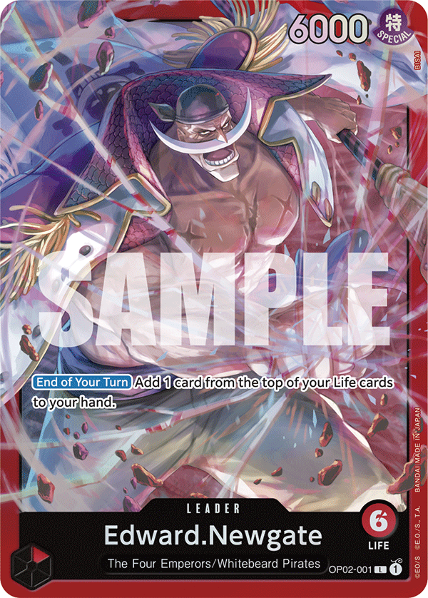 Edward.Newgate (OP02-001) leader from Starter Deck 15: RED Edward.Newgate