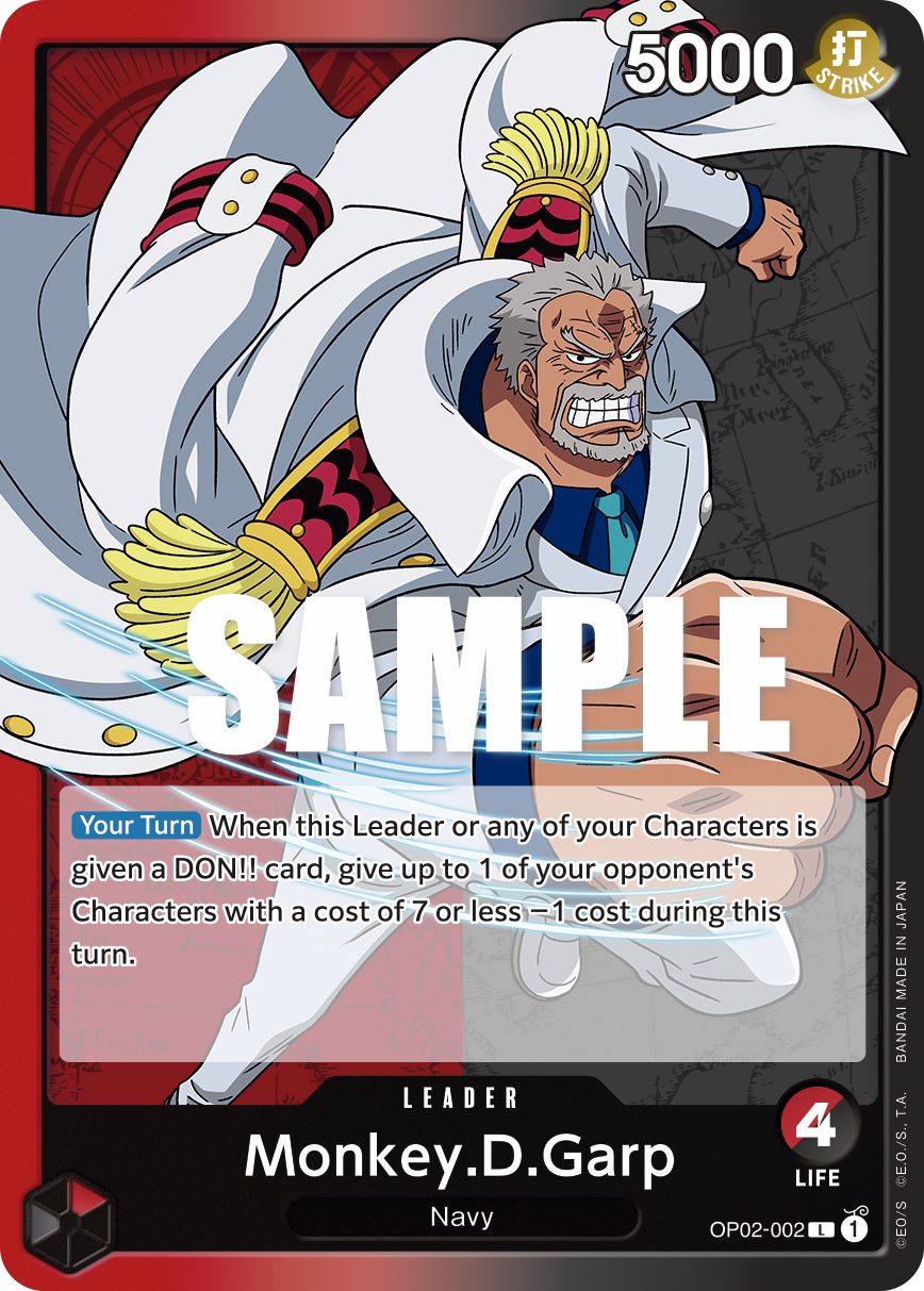 Monkey.D.Garp (002) OP02-002 One Piece card