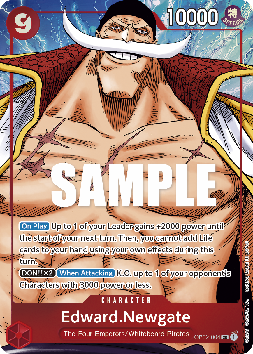 Edward.Newgate (004) (Alternate Art) OP02-004 One Piece card