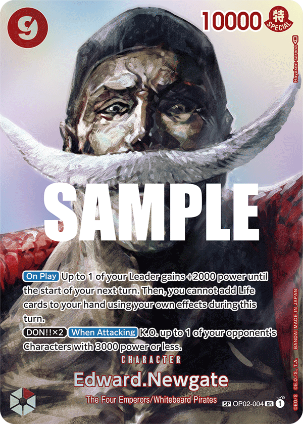 Edward.Newgate (SP) OP02-004 One Piece card