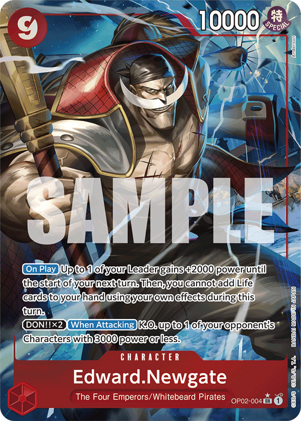 Edward.Newgate (OP02-004) (Alternate Art) OP02-004 One Piece card