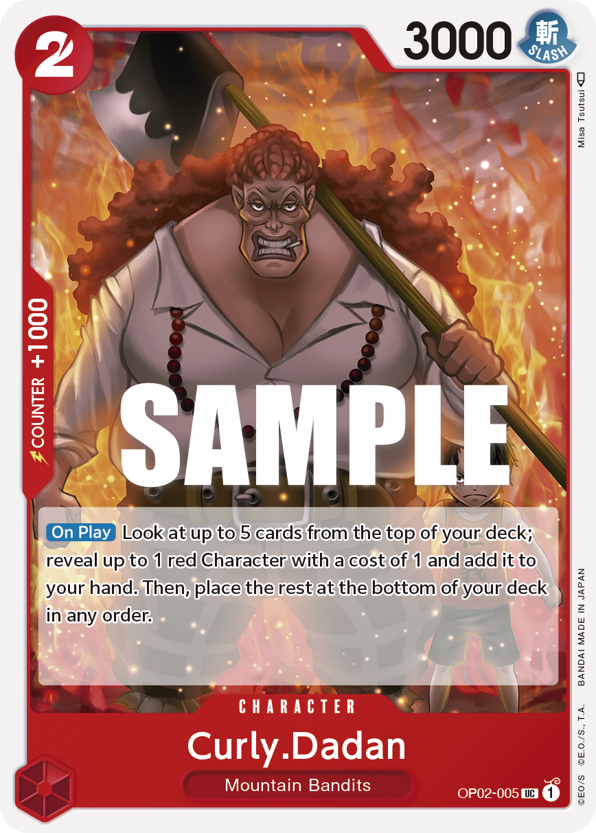 Curly.Dadan OP02-005 One Piece card