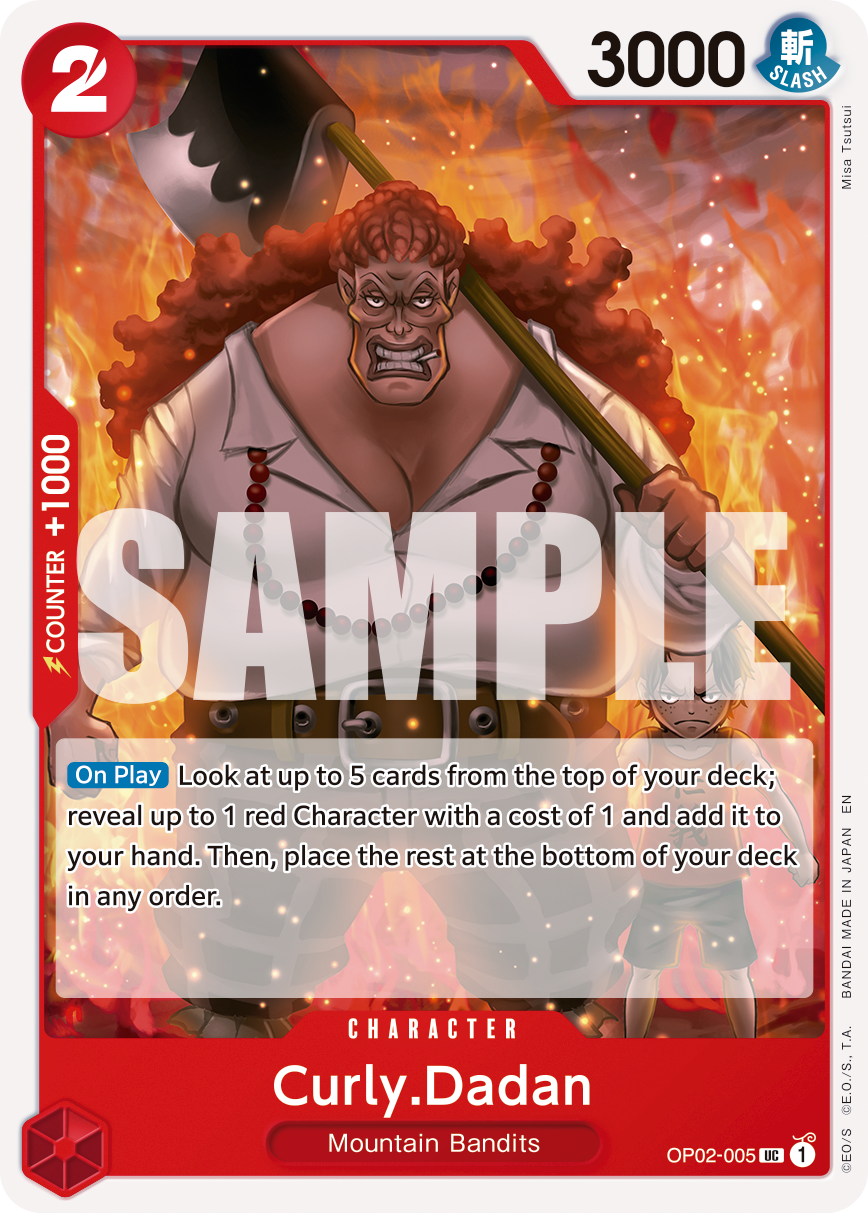 Curly.Dadan (Reprint) OP02-005 One Piece card