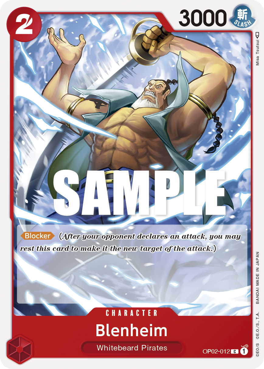 Blenheim OP02-012 One Piece card