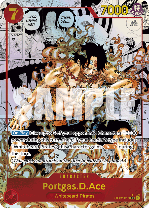 Portgas.D.Ace (Manga) OP02-013 One Piece card