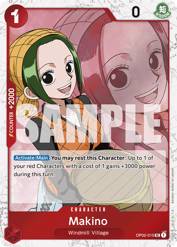Makino (Jolly Roger Foil) OP02-015 One Piece card