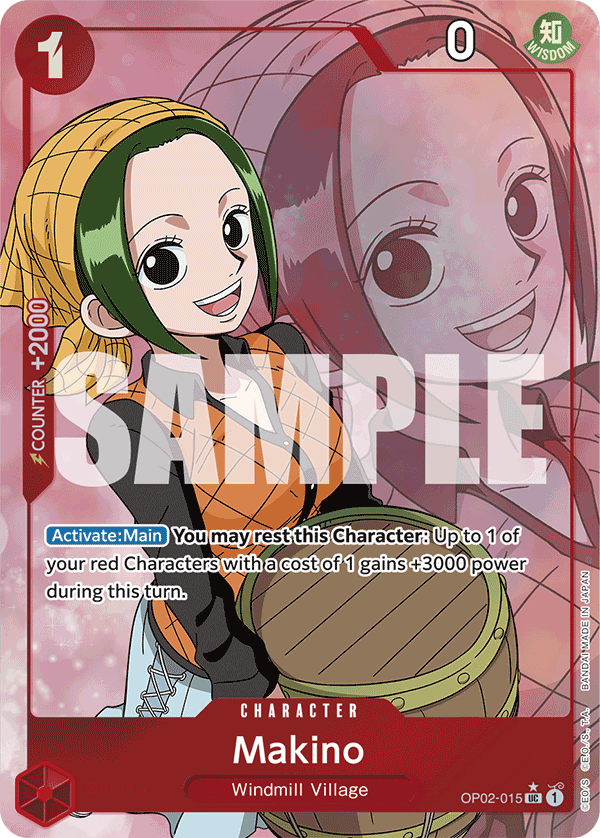 Makino (Full Art) OP02-015 One Piece card
