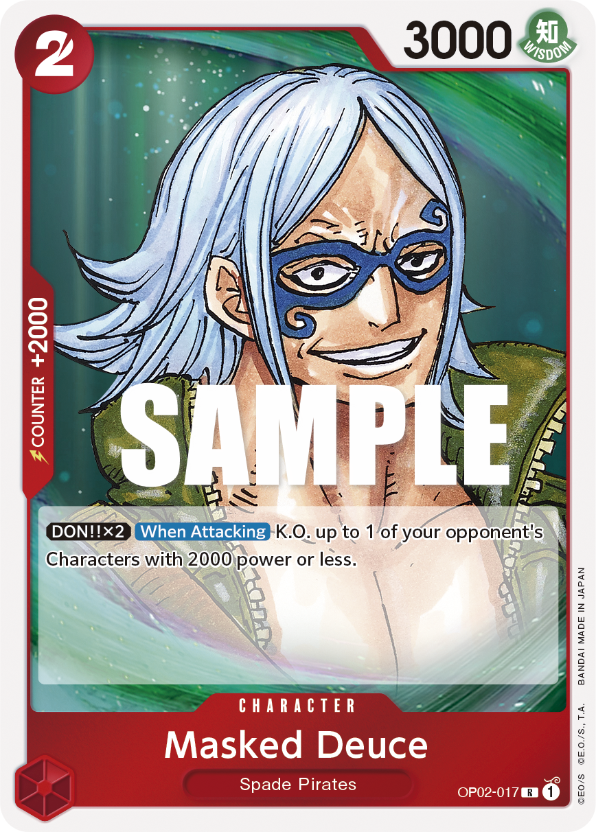 Masked Deuce OP02-017 One Piece card