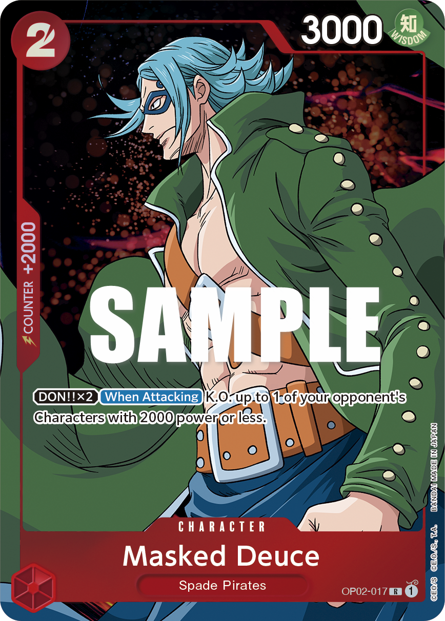 Masked Deuce (Alternate Art) OP02-017 One Piece card