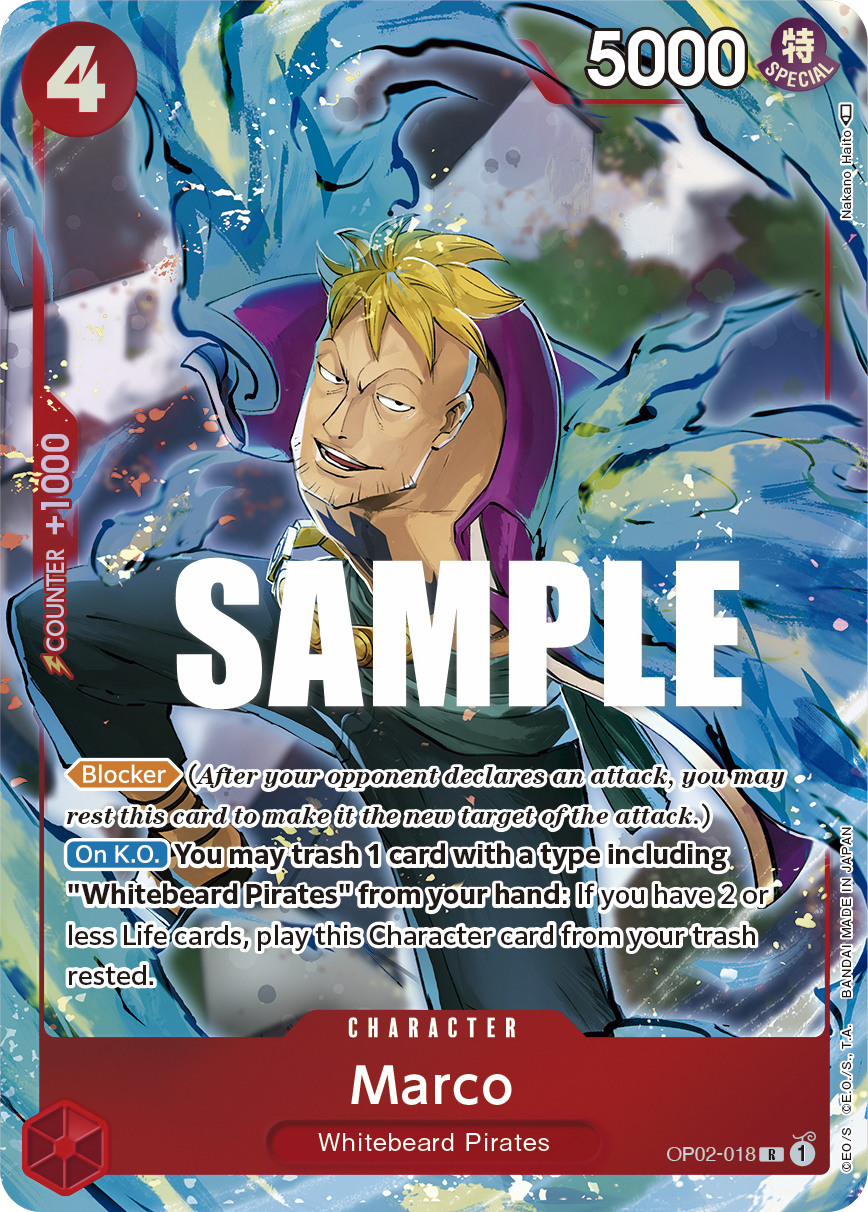 Marco (Alternate Art) OP02-018 One Piece card