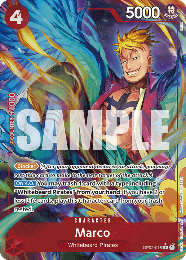 Marco (Alternate Art) OP02-018 One Piece card