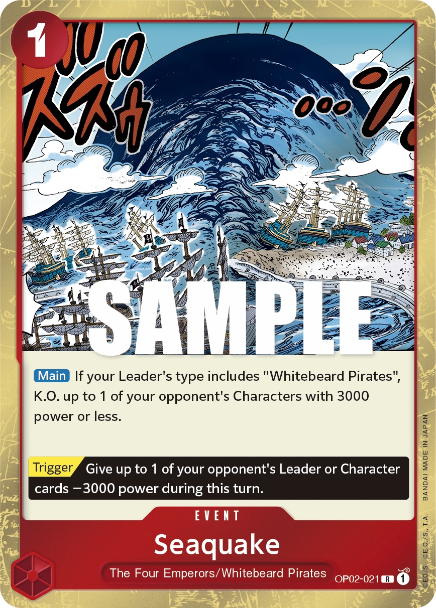 Seaquake OP02-021 One Piece card