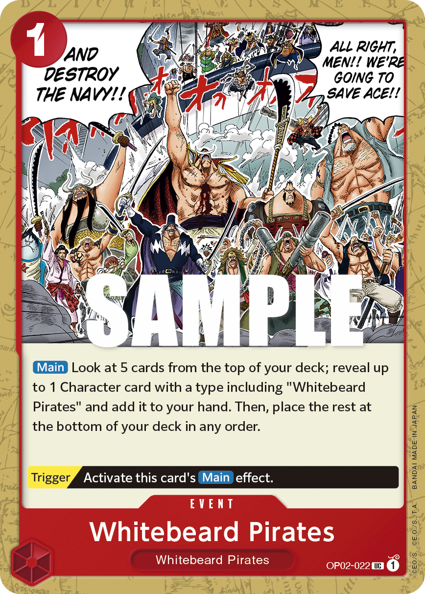 Whitebeard Pirates OP02-022 One Piece card