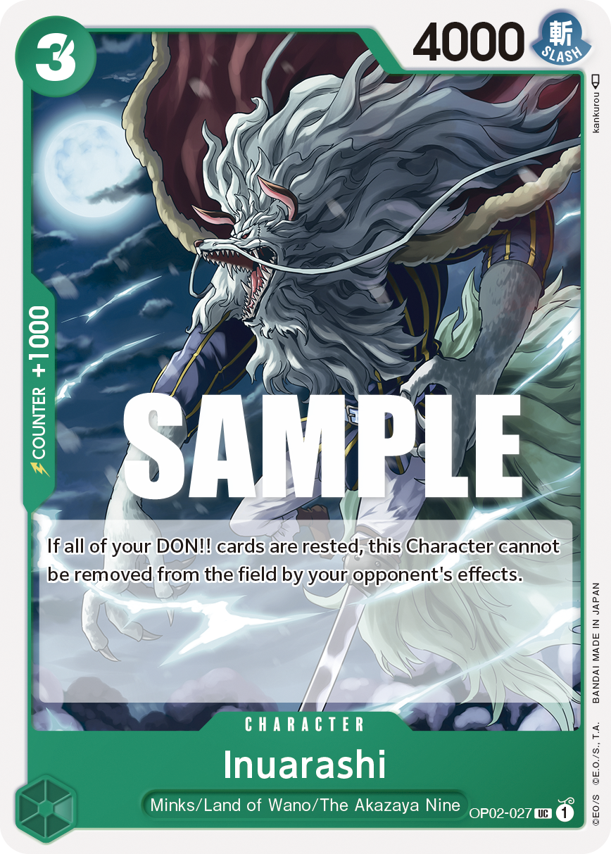 Inuarashi OP02-027 One Piece card
