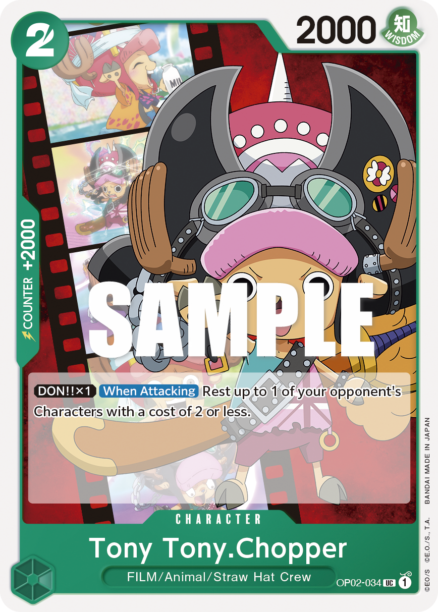 Tony Tony.Chopper OP02-034 One Piece card