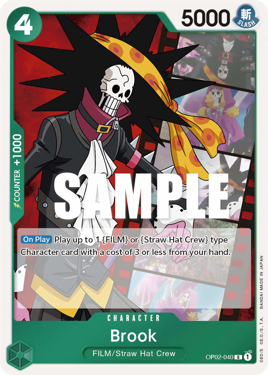 Brook OP02-040 One Piece card