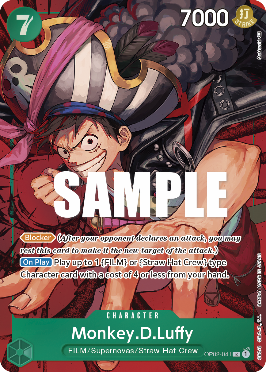 Monkey.D.Luffy (041) (Alternate Art) OP02-041 One Piece card