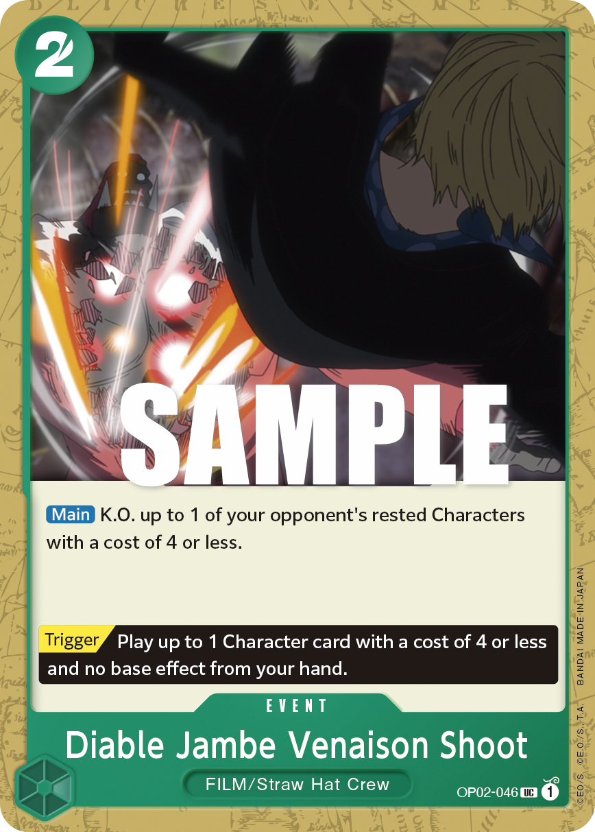 Diable Jambe Venaison Shoot OP02-046 One Piece card