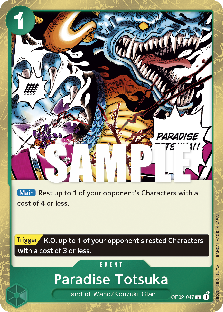 Paradise Totsuka OP02-047 One Piece card