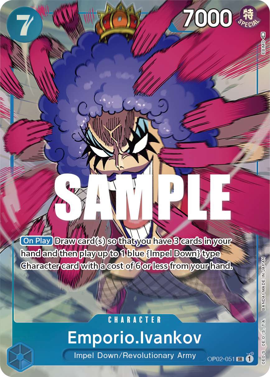 Emporio.Ivankov (051) (Alternate Art) OP02-051 One Piece card