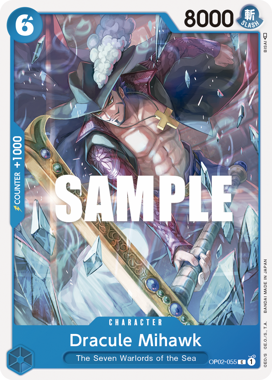 Dracule Mihawk OP02-055 One Piece card