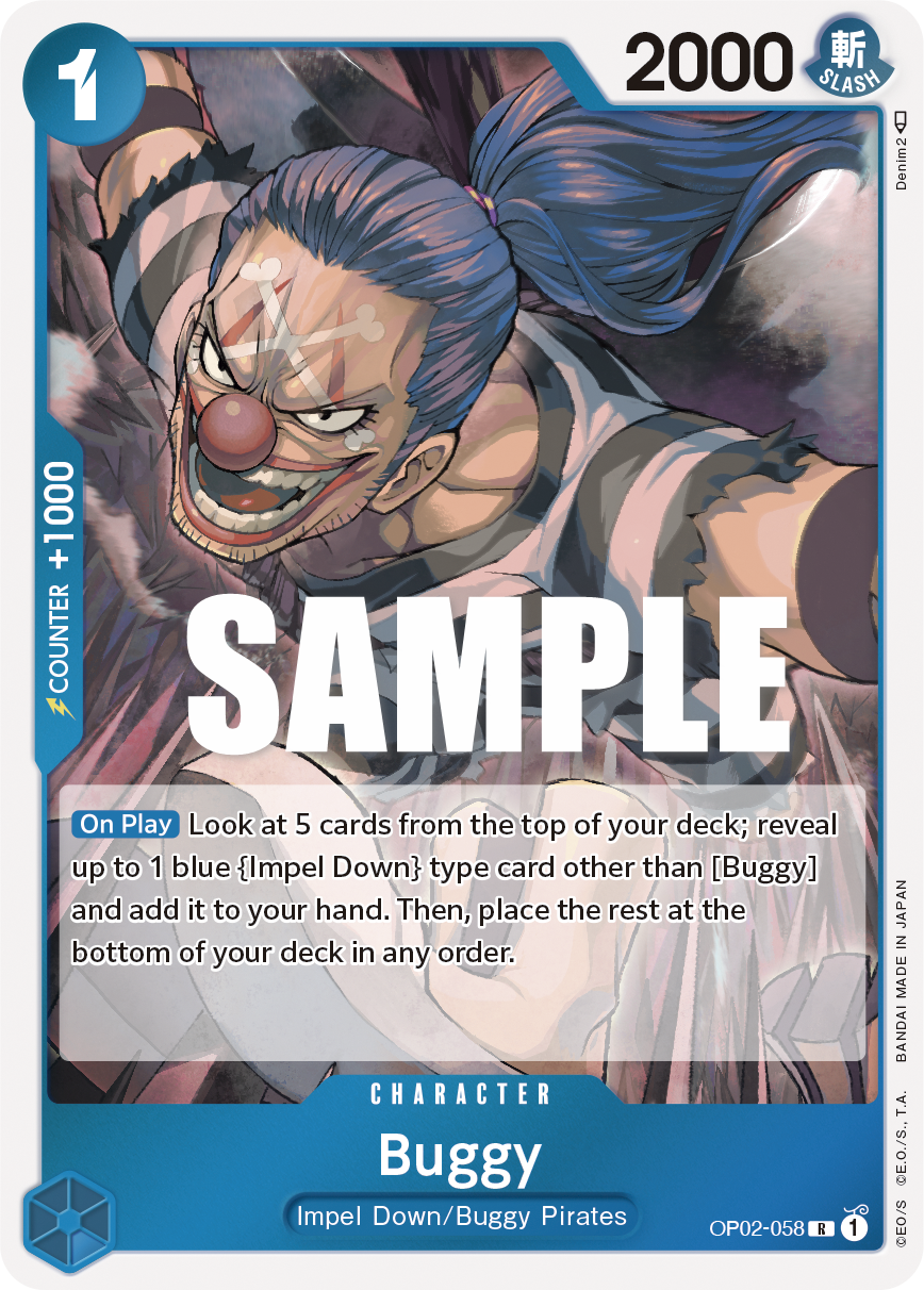 Buggy OP02-058 One Piece card