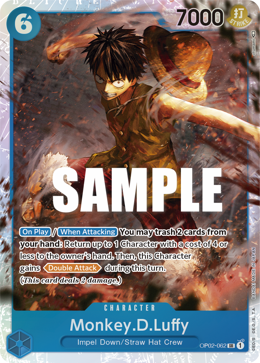 Monkey.D.Luffy (062) OP02-062 One Piece card