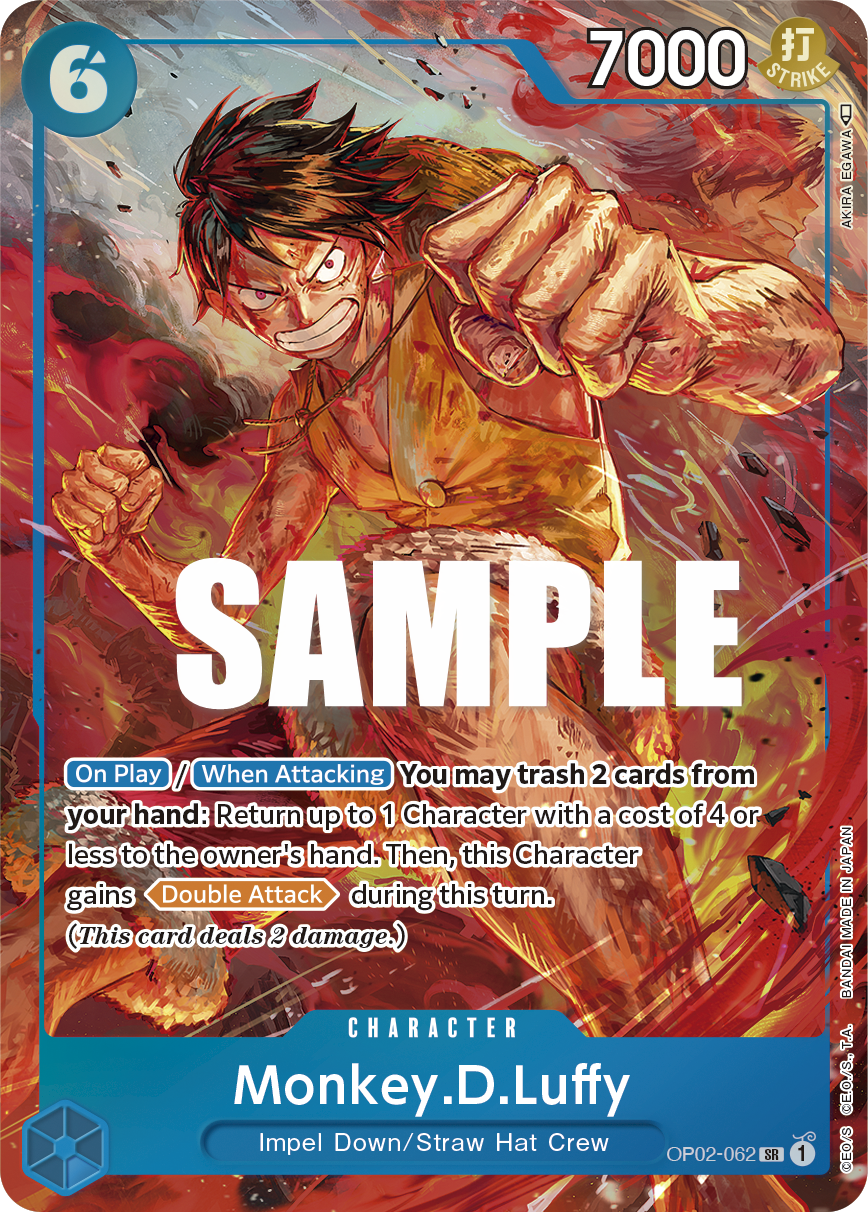 Monkey.D.Luffy (062) (Alternate Art) OP02-062 One Piece card