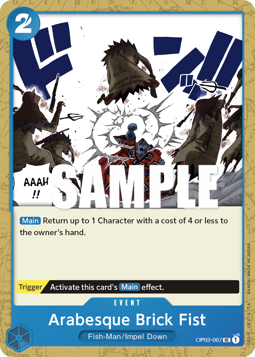 Arabesque Brick Fist OP02-067 One Piece card