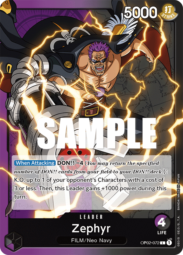Zephyr OP02-072 One Piece card
