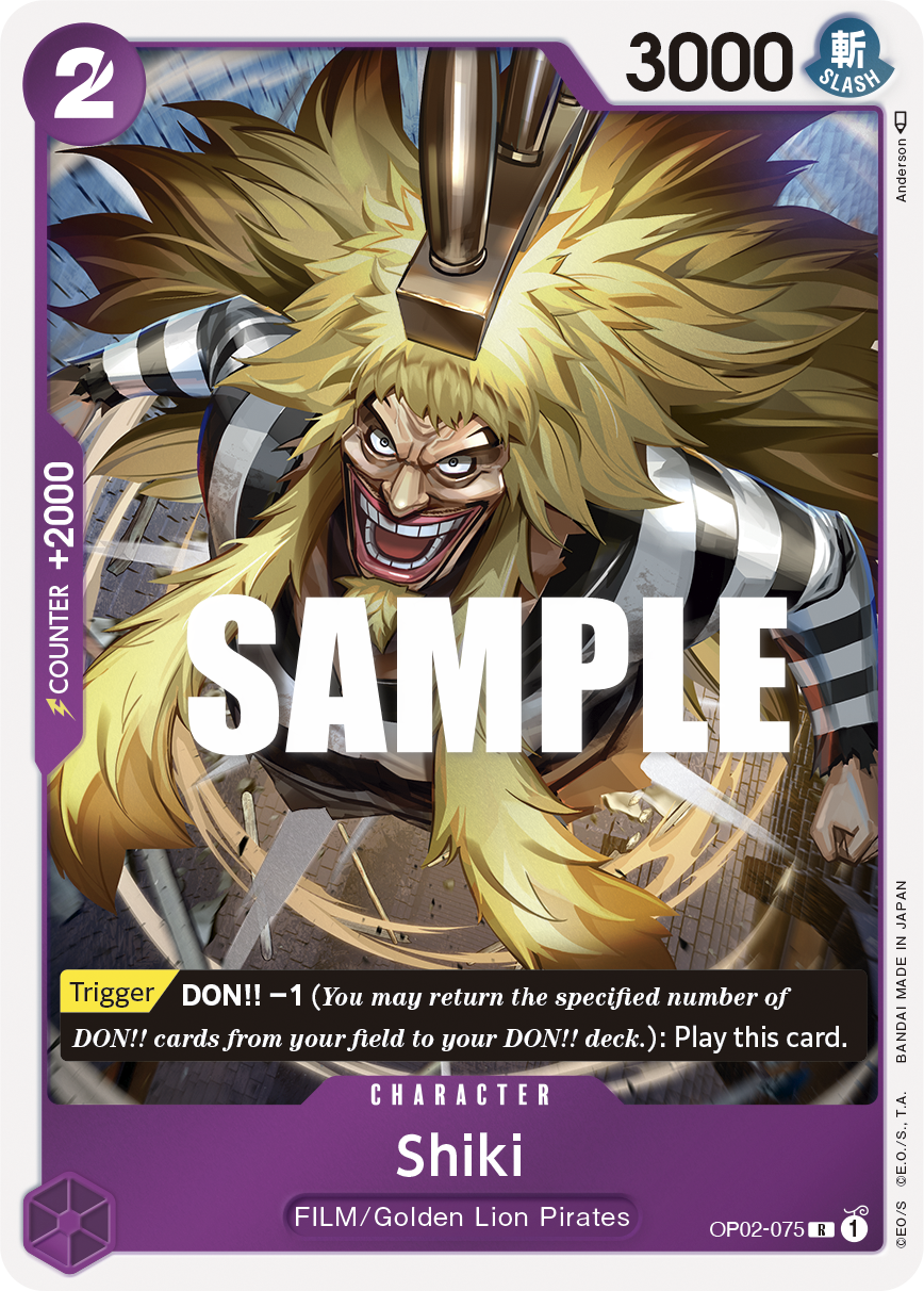 Shiki OP02-075 One Piece card